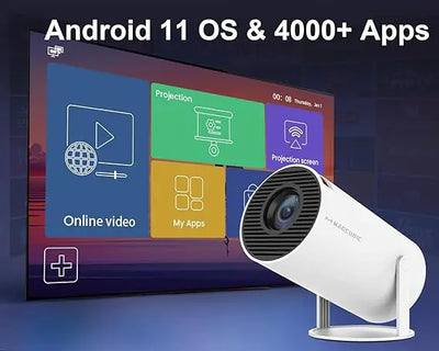 4K HD Smart Mini Projector with WiFi6 & BT 5.0