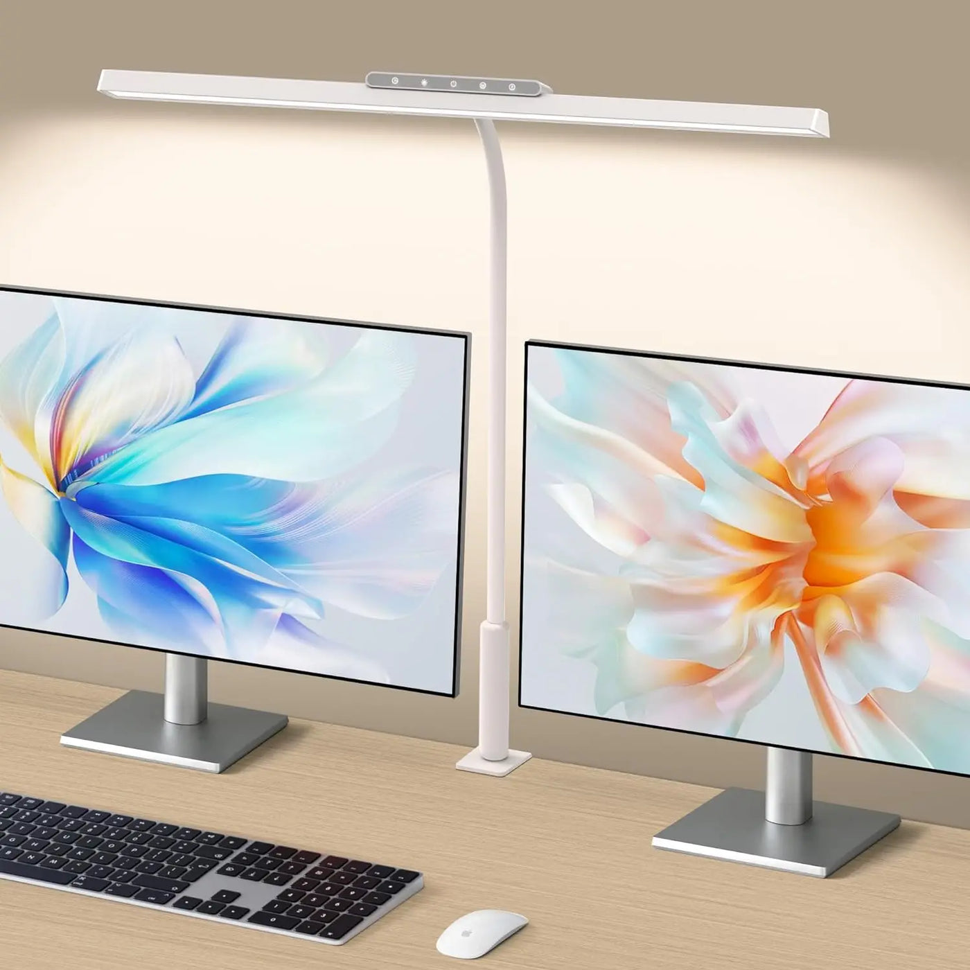 Adjustable Desk Lamp, 3 Colors Stepless Dimming LED for Home & Office